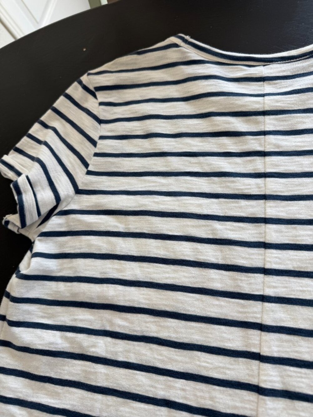 NWT GAP 100% Cotton Navy & White Striped Pocket T-Shirt Dress Size Small - Picture 10 of 12